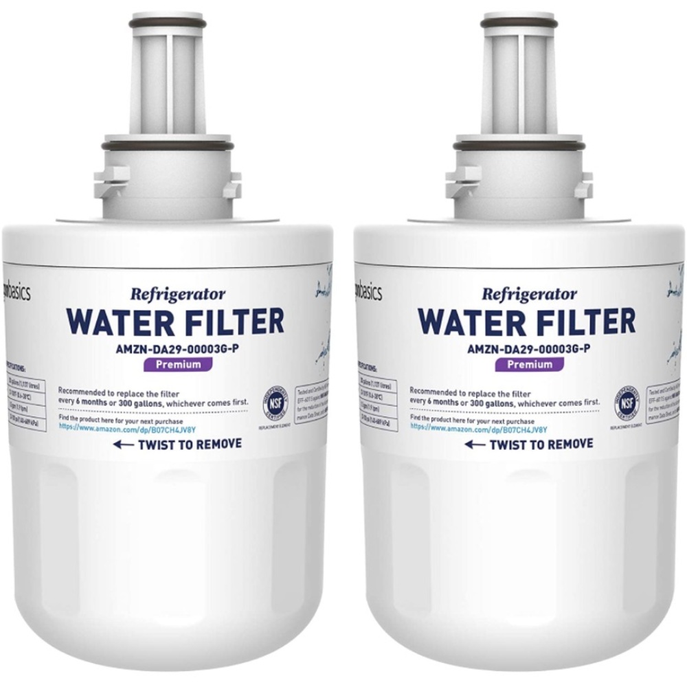 Amazon Basics Replacement Samsung DA29-00003G  Refrigerator Water Filter 2-pack